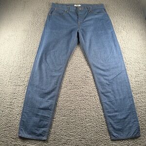 Salvage Public Honolulu Jean Pant Mens 34 Blue Grid Japanese Denim Made In Japan